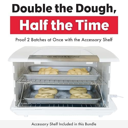 Brod & Taylor Folding Proofer & Slow Cooker (Proofer w/Accessory Shelf), White thumbnail 7