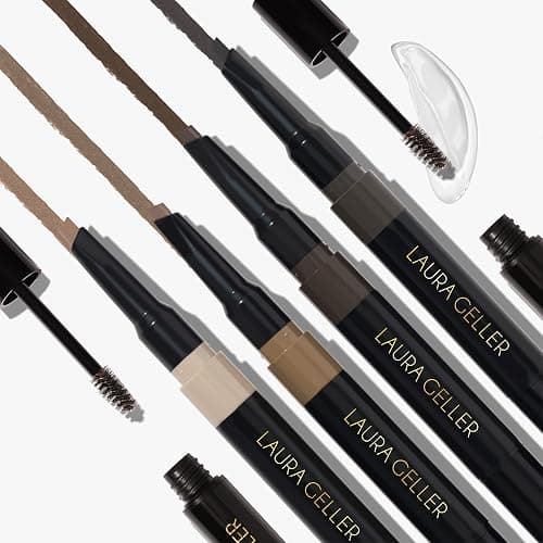 LAURA GELLER NEW YORK Sculpt-n-Stay Waterproof Brow Pencil & Gel- Dark Brown thumbnail 7