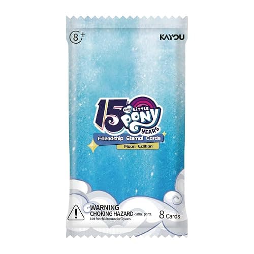 KAYOU My Little Pony Friendship Eternal Cards, Moon Edition Series 2, English, 12 Blister Packs Display with Promo Card, Anniversary Celebration Theme thumbnail 3
