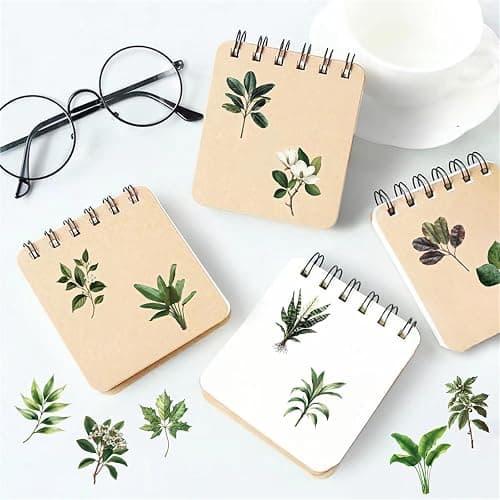 50PCS Transparent Leaf Stickers Pack,Aesthetic Nature Plant Decor for Laptop Gifts for Kids Teens Adults Waterproof Vinyl PET Nature Stickers for Notebook Phone Bike Party Favors (Green) thumbnail 6