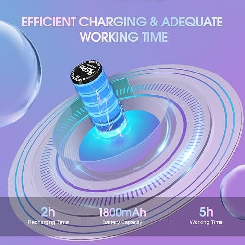 EZ Tattoo Kit - Tattoo Gun Kit with Wireless Tattoo Machine Pen, 1800mAh Power Supply Battery, 20Pcs Tattoo Cartridge Needles and 11 Color Inks for Tattoo Beginners and Artists (P2S Pro Purple Blue) thumbnail 4