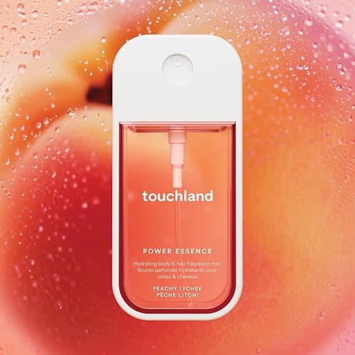 Touchland Hydrating Body & Hair Fragrance Mist, Peachy Lychee, 2 FL. OZ. Travel Size Body Spray thumbnail 3