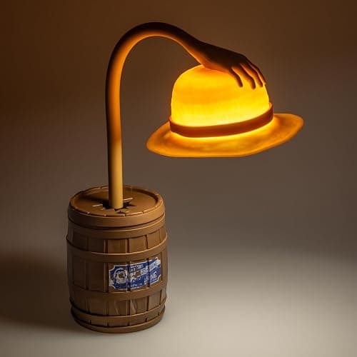 Paladone One Piece Straw Hat Posable Desk Light, Officially Licensed Anime Bendable Lamp for Pop Culture Fans, Bedroom, Home, Office thumbnail 2