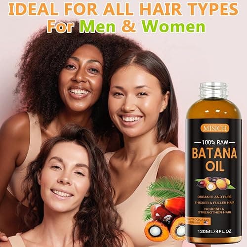 MISICH Raw Batana Oil, 100% Natural Organic Hair Growth Oil for Men & Women, Sourced from Honduras, Pure, Unrefined, Enhances Thickness, Prevent Hair Loss 4 Oz thumbnail 8