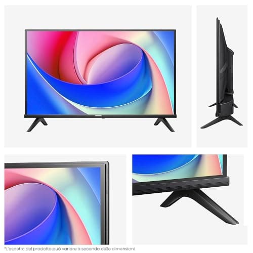 Hisense TV 40" Full HD 2025 40E43QT, Smart TV VIDAA U8, Airplay2, Game Mode, Works with Alexa, Tuner DVB-T2/S2 HEVC 10, lativù, 40'', 2025 LED thumbnail 6