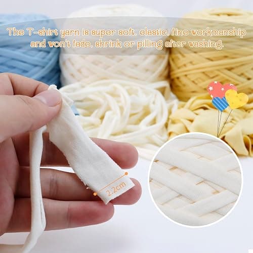 LEREATI Fettuccia per Borse a Uncinetto 285g/100m Cordino per Borse Uncinetto, Filato Cordoncino per Cestini, Tappeti, Fai da Te, Decorazioni, Artigianato (Blu Scuro) thumbnail 3