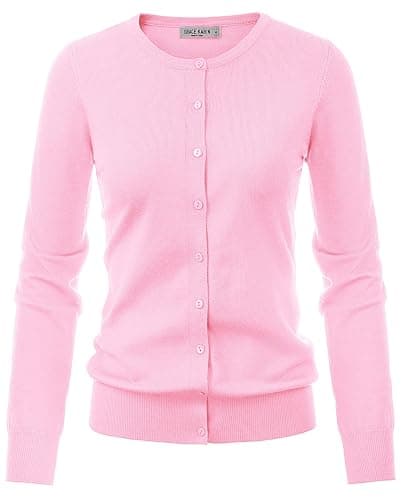 GRACE KARIN Womens Long Sleeve Knit Cardigan Sweaters Casual Dressy Open Front Button Down Cardigans Spring Outfits thumbnail 5