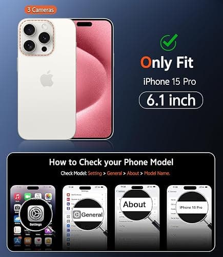 FNTCASE for iPhone 15 Pro Case: Matte Magnetic Phone Cases with Screen Protector Compatible with Magsafe Slim Anti Yellowing Rugged Shockproof Protective Translucent Cell Phone Cover (C-Pink) thumbnail 2