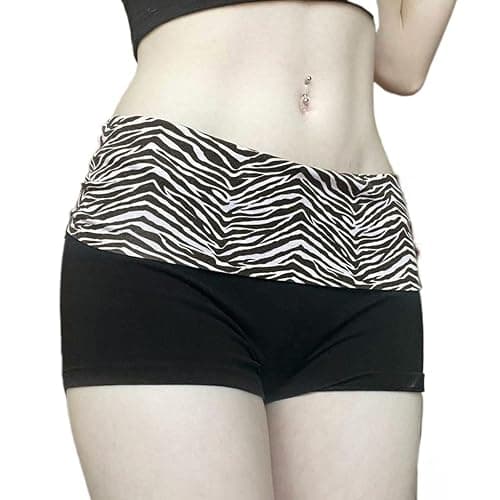 fold over zebra shorts thumbnail 2