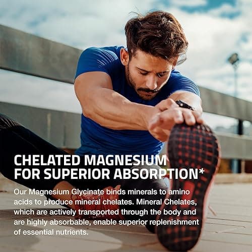Bronson Magnesium Glycinate 200 MG per Serving Chelated for High Absorption, Gentle On Stomach, Non-GMO, 60 Vegetarian Capsules thumbnail 4