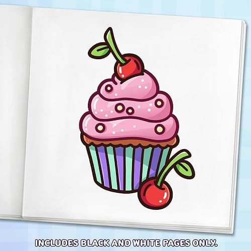 100 Bold Coloring Book: Simple, Easy, and Large Print Designs for Adults and Kids with Animals, Flowers, Food, and More! (Bold and Easy Coloring Books) thumbnail 3