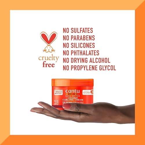 Cantu Coconut Curling Cream with Shea Butter for Natural Hair, 12 oz | for Natural Hair, 12 oz thumbnail 7
