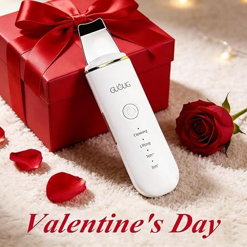 GUGUG Skin Scrubber Face Spatula Skin Spatula Pore Cleaner Blackhead Remover Tools for Facial Deep Cleansing-4 Modes -White thumbnail 2