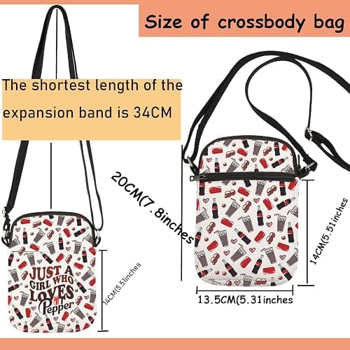TSOTMO DR.P Merch DR.P Drinks Gift Soda Drinks Lovers Gift DR.P Beverage Crossbody Bag for DR.P Lovers (PPe Cross) thumbnail 4