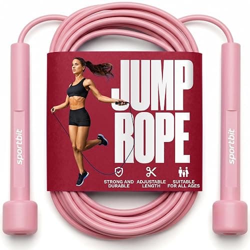 SPORTBIT Adjustable Jump Rope for Fitness and Exercise | Fitness and Exercise, Cardio, Boxing, and Weight Loss, Speed Rope, Men & Women - Image 1