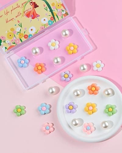 Mon Caramel 22PCS Resin Beach Bag Accessories Charms,Resin Beach Totes Accessories Inserts,Daisy Flower Bag Charms thumbnail 2