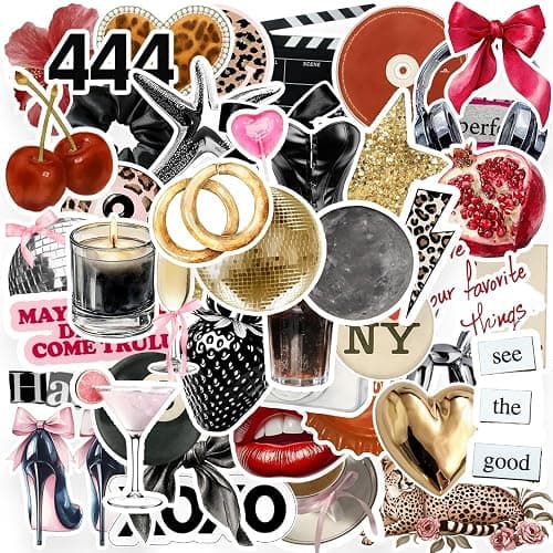 100PCS Y2K Stickers,Cool Girl Aesthetic Stcikers Decals,Waterproof Vinyl Stickers for Water Bottles Laptop Scrapbook - Image 1