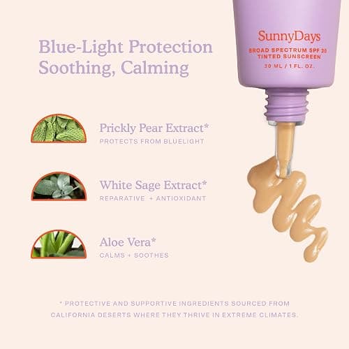 Tower 28 Beauty SunnyDays SPF 30 Tinted Mineral Sunscreen - For Sensitive Skin - 2-in-1 Facial Broad Spectrum UVA/UVB Protection + Foundation - Shade 15 MELROSE - Light with Warm Undertones, 1 Fl Oz thumbnail 4
