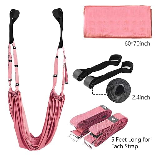 Leg Stretcher Strap, Stretching Equipment with Door Anchor Flexibility Trainer Backbend Assist for Dance Aerial Yoga Ballet Leg Stretching Exercise thumbnail 4