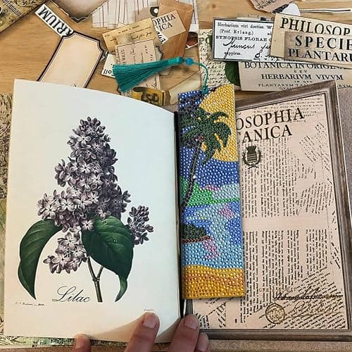 6 Pieces Diamond Art Painting Bookmarks Bohemian Diamond Art Bookmarks for Book Lovers DIY 5D Diamond Bookmark for Home Office School Class Project thumbnail 2