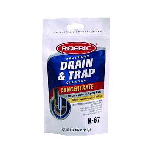 Roebic Laboratories K-67 Granular Concentrate Drain and Trap Cleaner, 16-Ounce Bag - Image 1