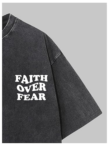 SOLY HUX T Shirts for Men Baggy Streetwear Short Sleeve Crewneck Letter Graphic Tee Tops thumbnail 4