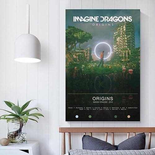 WETNN DGPO Imagine Dragons Origins 7 Canvas Poster Wall Decorative Art Painting Living Room Bedroom Decoration Gift Unframe-style12x18inch(30x45cm) thumbnail 4