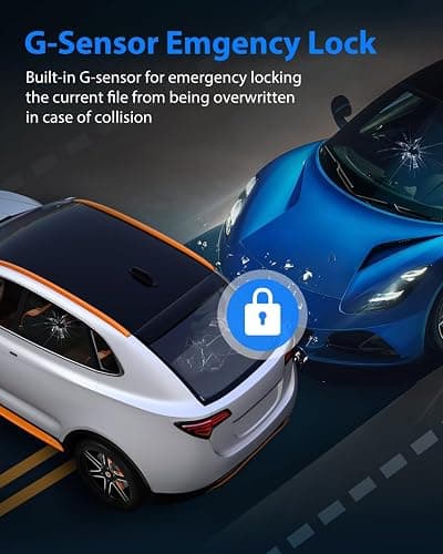 Dash Cam Front and Rear, 1080P Dash Camera for Cars, 3 Channel Car Camera Front Rear and Inside with 32GB Card, Loop Recording, Night Vision, HDR, 24Hr Parking, G-Sensor thumbnail 4
