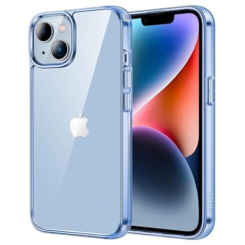 JETech Case for iPhone 14 6.1-Inch, Non-Yellowing Shockproof Phone Bumper Cover, Anti-Scratch Clear Back (Sierra Blue) - Image 1