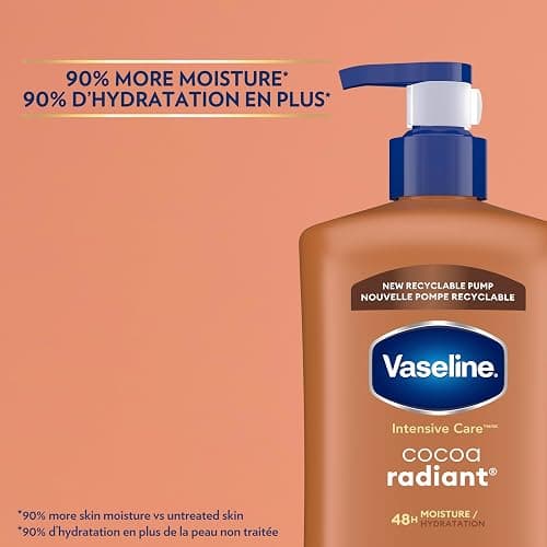 Vaseline Intensive Care™ Cocoa Radiant Body Lotion for dry skin with 48H moisture + ultra hydrating lipids 947 ml thumbnail 6