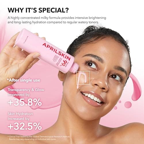 APRILSKIN TXA+Niacinamide 99 Pink Milky Toner | 99% High-Purity TXA 3%+ Niacinamide 5% for Brightening | Highly Concentrated Cream Toner | Deep Moisturizing Formula for Dull Skin | 5.07 fl.oz. thumbnail 3