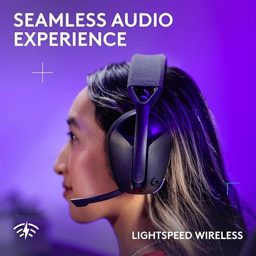 Logitech G321 Lightspeed Wireless Bluetooth Gaming Headset, Dynamic Comfort and fit, 16 kHz Boom mic, 20+ hrs Battery, PC, PS4, PS5, Nintendo Switch, Mobile - Black thumbnail 4