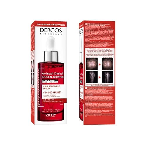 Vichy Dercos Aminexil Clinical R.E.G.E.N. Booster, Siero Rinnovatore Capillare, Per Tutti i Tipi di Cuoio Capelluto, Caduta Temporanea Ridotta, Crescita dei Capelli Esistenti Stimolata, 90 ml thumbnail 2