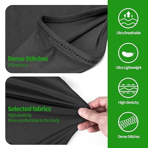LONGKING Sturmhauben,Skimaske,Balaclava für Damen und Herren–UV-Schutz,Winddicht Warm,Motorradfahren,Snowboarden für Radfahren Outdoor Sports - Einheitsgröße - Schwarz thumbnail 5