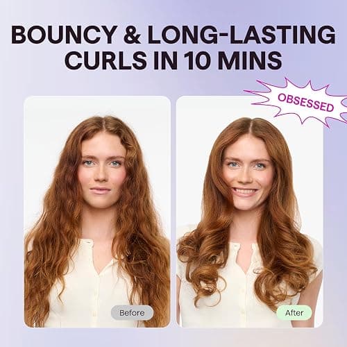 Wavytalk Automatic Curling Iron, Automatic Hair Curler for Shiny & Effortless Curls, Dual Voltage Curling Iron & Lightweight for Travel （1.25 Inch, Pink） thumbnail 3