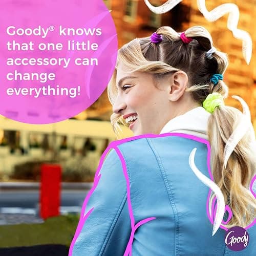 Goody Ouchless Hair Elastics – No Pull, No Breakage, Tangle-Free Hold for Thick, Curly, Coily & Textured Hair – 15 Count, Black, Long-Lasting Ponytail Holders for Women & Men thumbnail 4