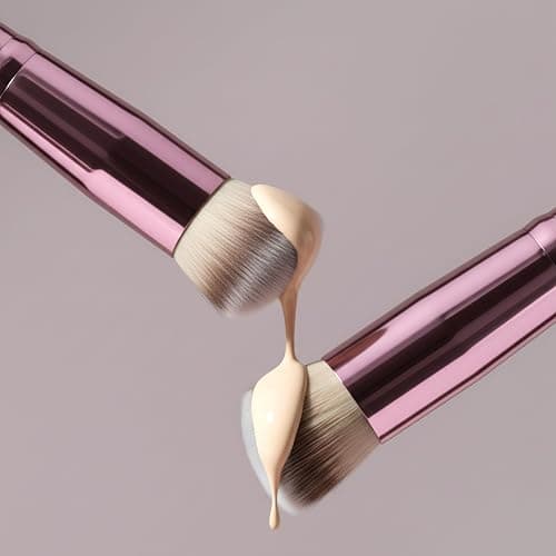 LAMORA Concealer Makeup Brush Under Eye - Angled Flat Top Kabuki Nose Contour Brush - Ideal for Concealing Blending Setting Buffing with Powder Liquid Cream Cosmetic - Small Makeup Foundation Brush thumbnail 9
