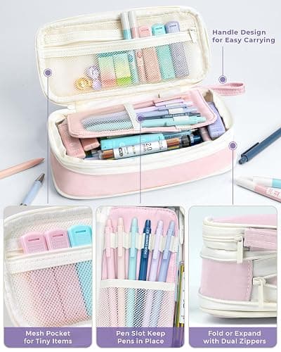Four Candies 36PCS Aesthetic School Supplies, Mechanical Pencils 0.5mm, 0.7mm, 0.9mm & 2.0mm with 624PCS Lead Refills, Cute Mechanical Pencils for Writing, Drawing & Drafting (Pink) thumbnail 4