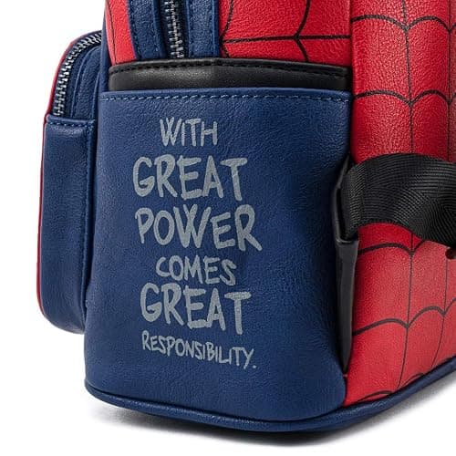 Loungefly Marvel Spider Man Classic Cosplay Womens Double Strap Shoulder Bag Purse thumbnail 4