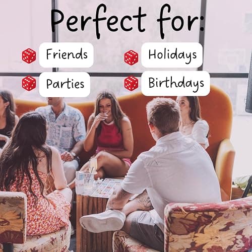 TIPSYLAND Original Edition | Official Product | Hilarious Adult Board Game | Group Game for Game Nights, Parties and More | Fun Challenges, Dares & Mini-Competitions | 3-8 Players thumbnail 6