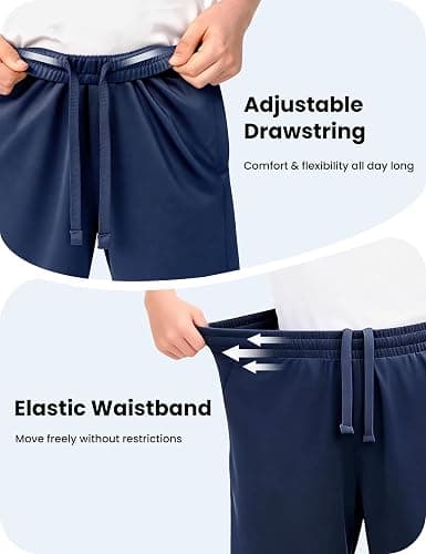 MLYENX 5 Pack Boys Athletic Shorts Active Performance Youth Kids Basketball Shorts Quick Dry with Elastic Waist Pockets thumbnail 3