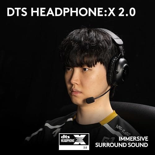 Logitech G PRO X 2 LIGHTSPEED Wireless Gaming Headphones, Detachable Boom Microphone, 50 mm Graphen Drives, DTS:X Headphone 2.0, 7.1 Surround, Bluetooth/USB/3.5 mm Aux, PC, PS5, PS4, Switch, White thumbnail 6