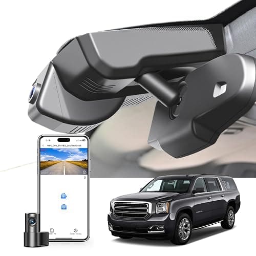 Mangoal Front 4K & Rear 1080P Dash Cam Custom fit for GMC Yukon, Yukon XL 2015 2016 2017 2018 2019 2020(Model D), Model D & Model C Have Same Models Years but Vehicle Sensor Cover are Different - Image 1