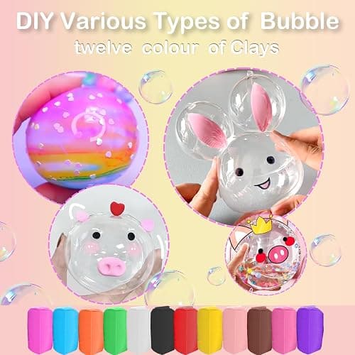 KAWAIZOO 8 Rolls Nano Tape Bubble Kit for Kids with Box,Nano Tape Squishy Maker Kit,Nano Bubble Tape Kit,Nano Tape Bubbles DIY Craft Kit for Girls,Kids thumbnail 4