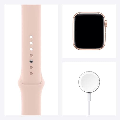 Apple Watch SE (GPS, 40mm) - Gold Aluminum Case with Pink Sand Sport Band (Renewed) thumbnail 8