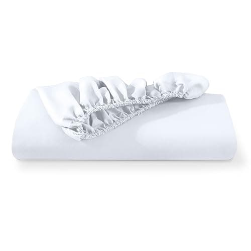 Bare Home Fitted Bottom Sheet Full Size - Premium 1800 Microfiber - Ultra-Soft Hotel Luxury - Deep Pocket - Durable and Long Lasting (Full, White) thumbnail 7