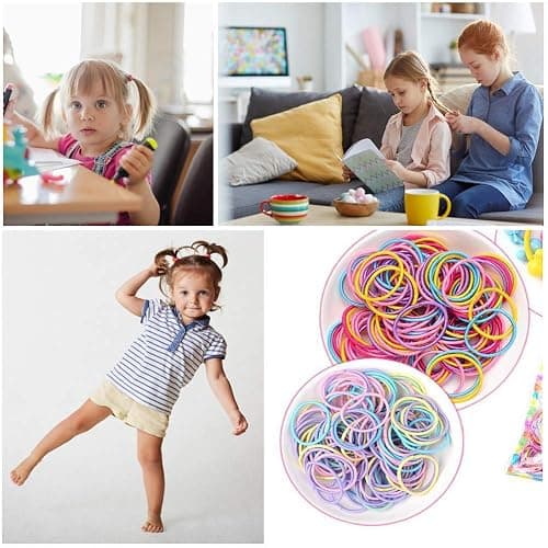 200pcs Hair Ties for Kids Hair Ties Toddler Girls for Girls Elastic Hair Bands Small Kids thumbnail 5