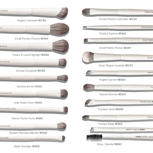 Vynestra 30 Pcs Pro Grade Makeup Brushes Set with Dense Ultra Soft Bristle | White Elegant Design Luxury Make up Brushes for Foundation,Face Blending Powder,Contour,Bronzer,Highlight,Concealer,Eyeshadow thumbnail 4