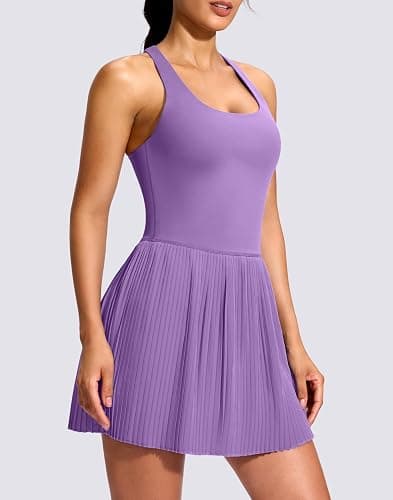 Soothfeel Womens Tennis Dress Athletic Dress with Built-in Bra & Shorts Pockets Pleated Workout Active Sport Golf Dresses thumbnail 6