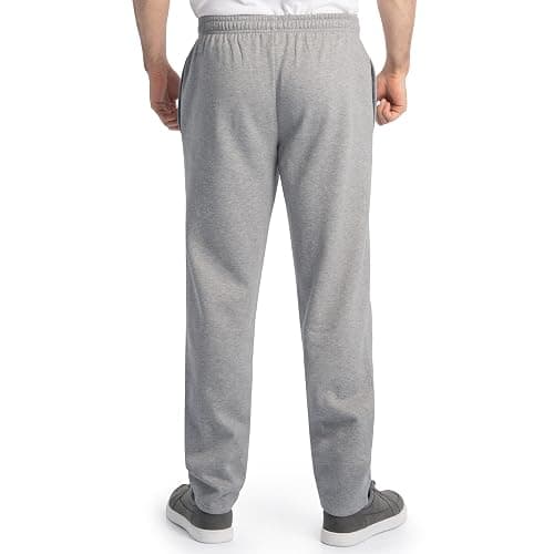 Fruit of the Loom Mens Eversoft Fleece Open Bottom Sweatpants with Pockets, Relaxed Fit, Moisture Wicking, Breathable thumbnail 2